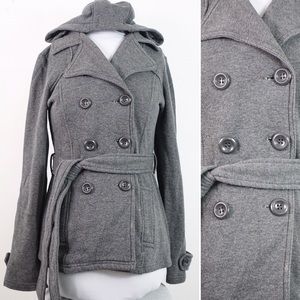 Gray Hood Winter Jacket